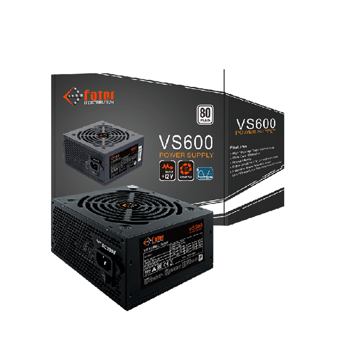 پاور فاطر مدل VS600 با توان 600 وات Fater VS600 600W 80 PLUS Power Supply